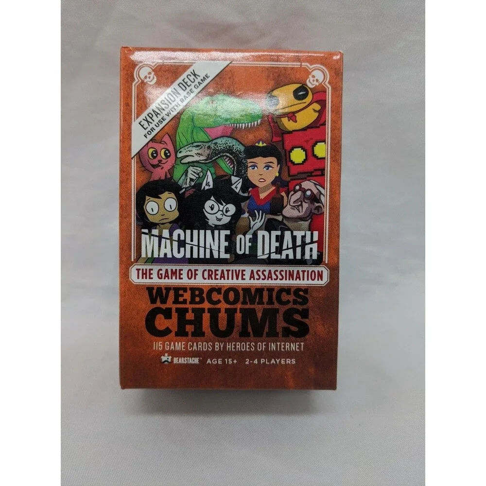 Lot Of (2) Machine Of Death Expansion Decks Webcomics Pals And Chums